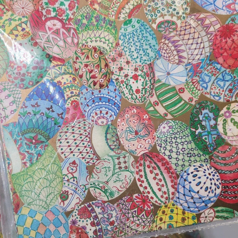 4 Packs Vintage Old Stock Caspari‎ Gift Wrapping Paper Faberge Egg Holloway NEW